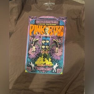 Pink Floyd Brown Tee with Colorful Print